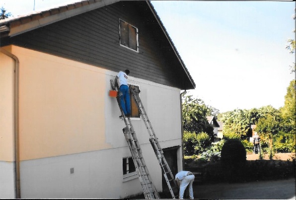 Ravalement de Façade - Pendant la Pose